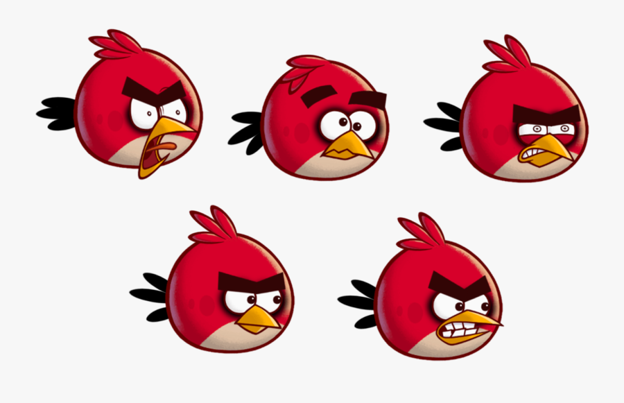 Angry Birds Red Sprites, Transparent Clipart