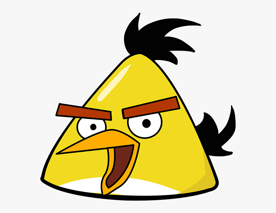 How To Draw Yellow Angry Bird - Draw Angry Bird Yellow, Transparent Clipart