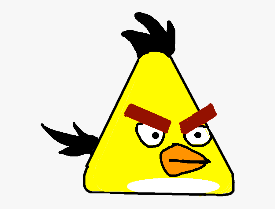 Yellow Angry Bird M, Transparent Clipart