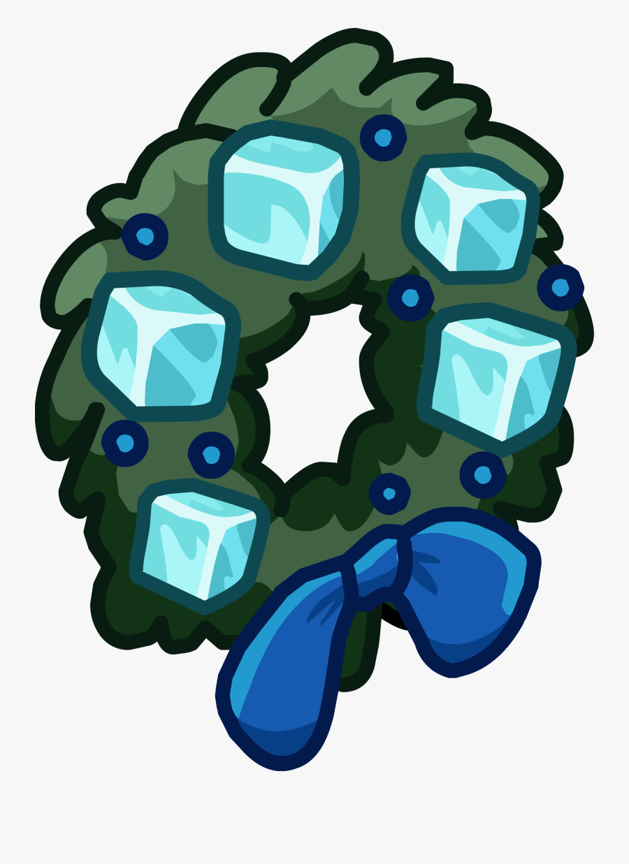 Ice Cube Wreath Sprite, Transparent Clipart