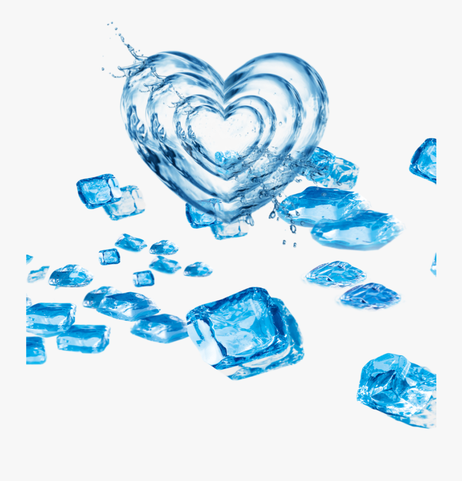 #mq #ice #icecubes #cold #heart #water, Transparent Clipart