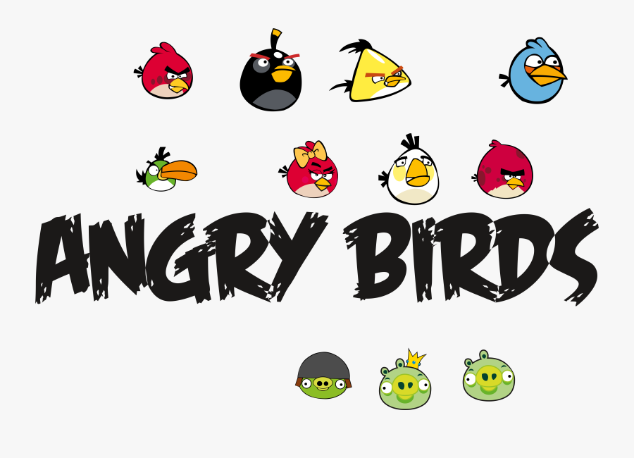 Angry Birds Logo, Transparent Clipart