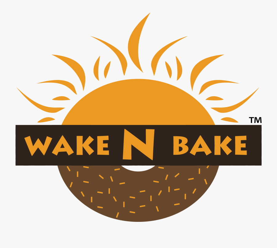 Wake And Bake Donuts Logo, Transparent Clipart