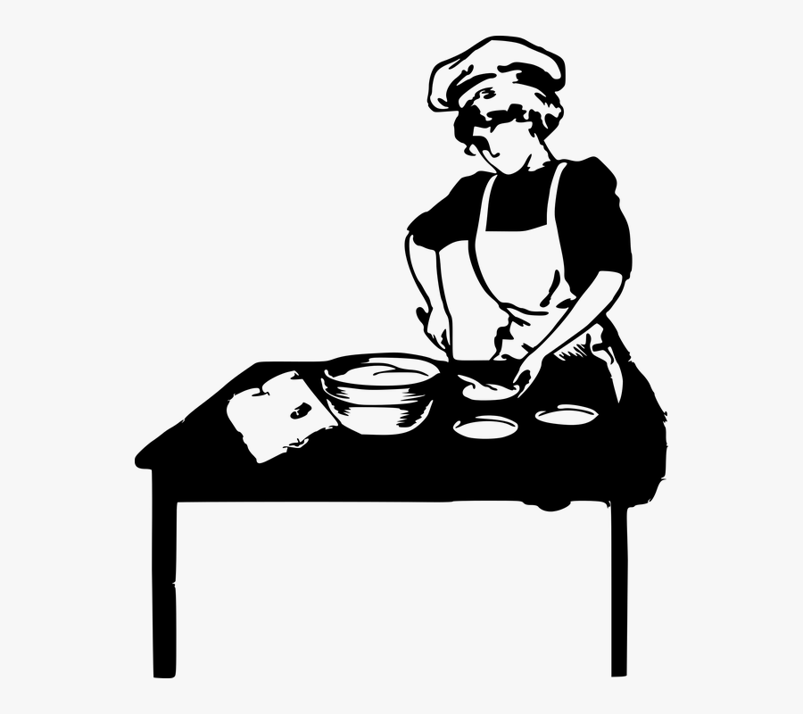 Transparent Woman Cook Png, Transparent Clipart