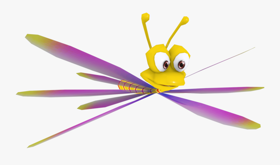 Dragonfly Clipart Line Art - Spyro Enter The Dragonfly Sparx, Transparent Clipart