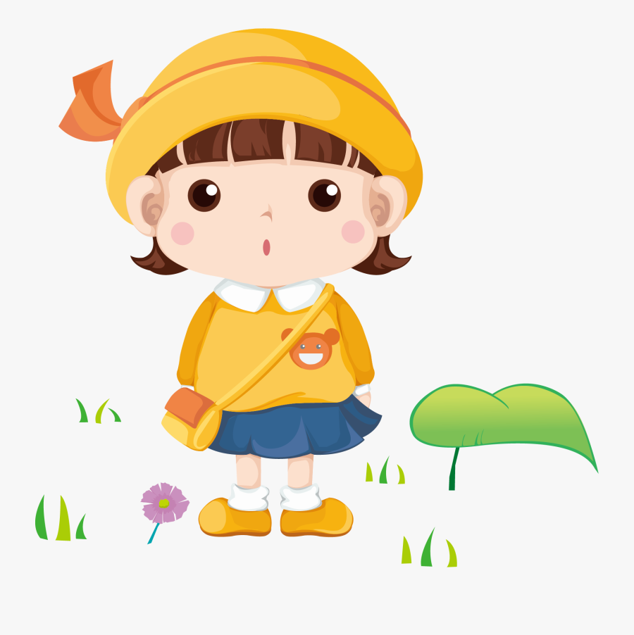 Cartoon Child Illustration - 可愛 幼兒園 素材, Transparent Clipart