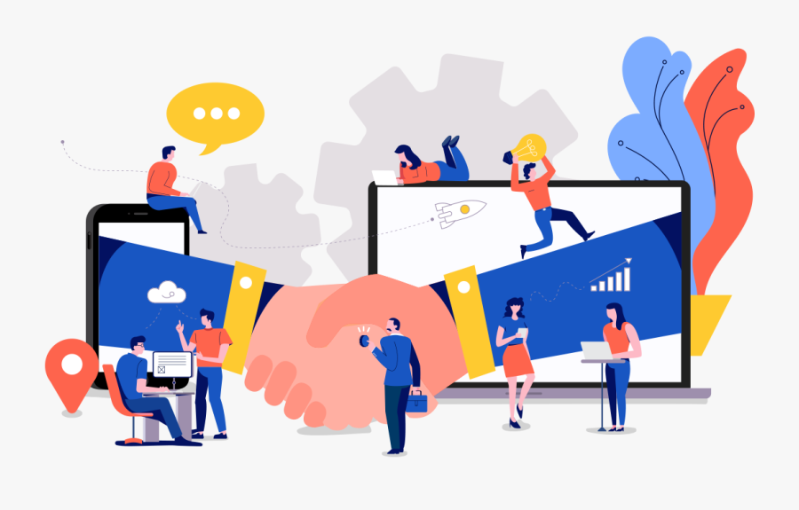 Influence Of The Internet On Business, Transparent Clipart