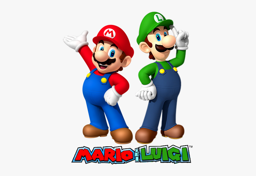 Partners Play Superstar Behavior Saga Luigi Bros - Mario Bros Y Luigi, Transparent Clipart