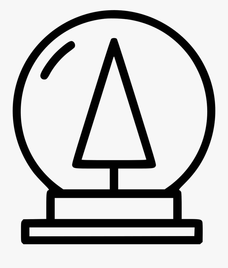 Globe Tree Winter Holiday Decoration Gift - Clip Art, Transparent Clipart