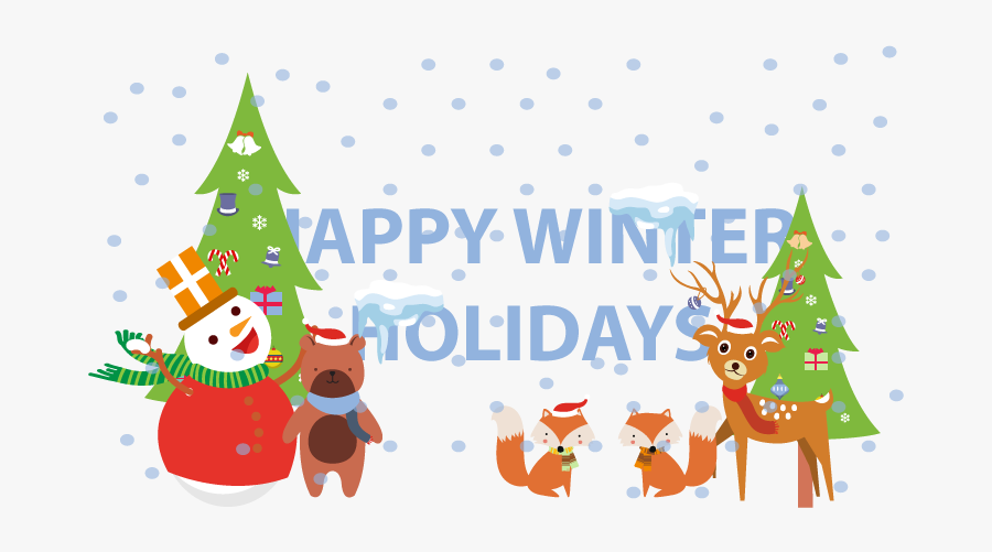 Happy Winter Holidays Dutchtrans - Cartoon, Transparent Clipart