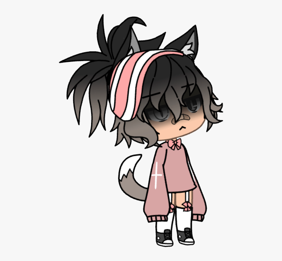 Random Sticker Gacha Life Sad Wolf Girl Free Transparent Clipart Clipartkey