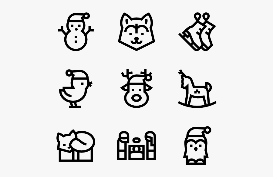 Contact Icons, Transparent Clipart