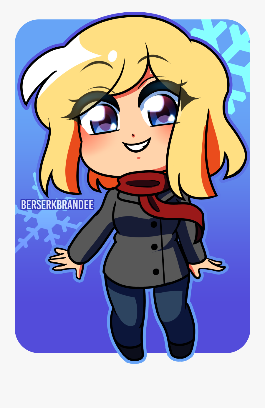Winter Chibi Me - Cartoon, Transparent Clipart
