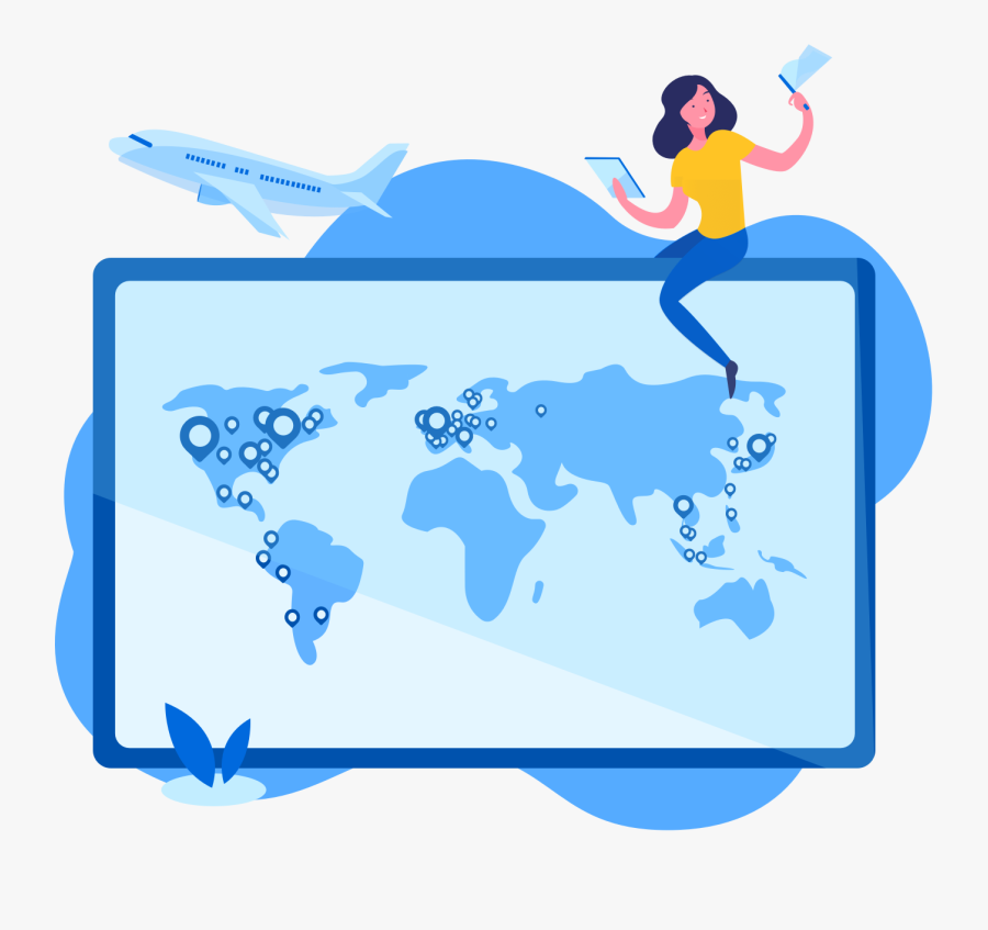 Partner World Map - South African Exports, Transparent Clipart
