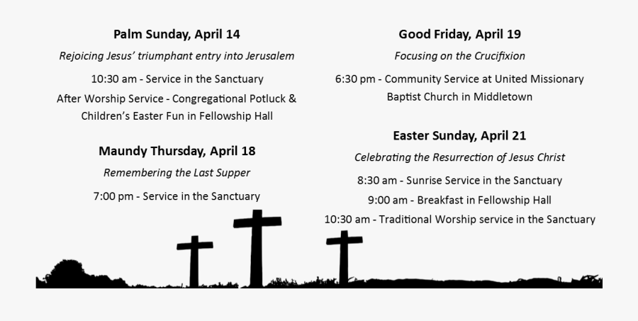 First Church Middletown - Cross, Transparent Clipart