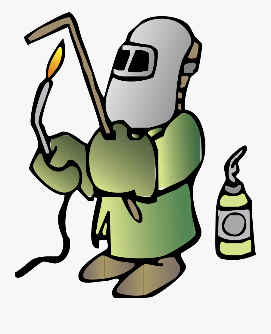 Welding Cartoon, Transparent Clipart