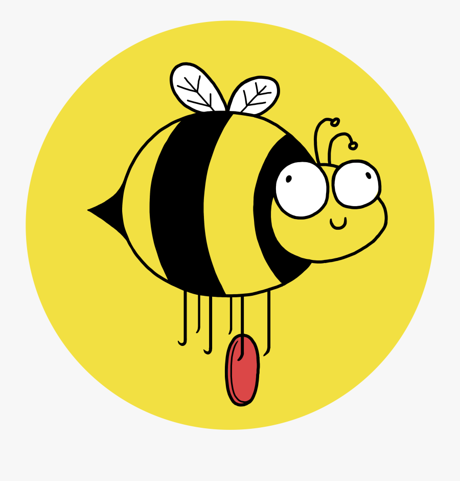 Frisbee Bee, Transparent Clipart