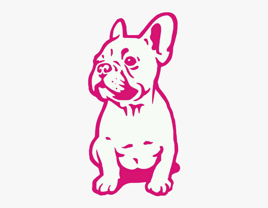 #dog #puppy #bulldog #frenchbulldog #frenchie #frenchy - French Bulldog Clipart Black And White, Transparent Clipart