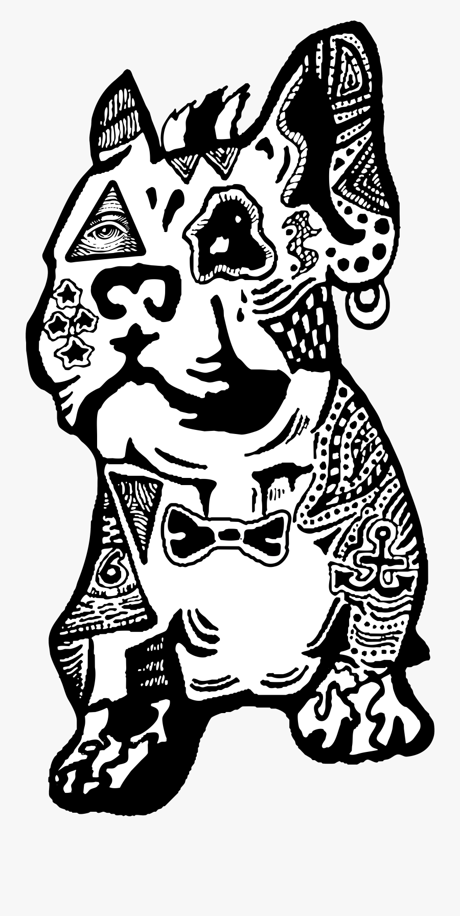 Image Of French Bulldog Art - Illustration, Transparent Clipart