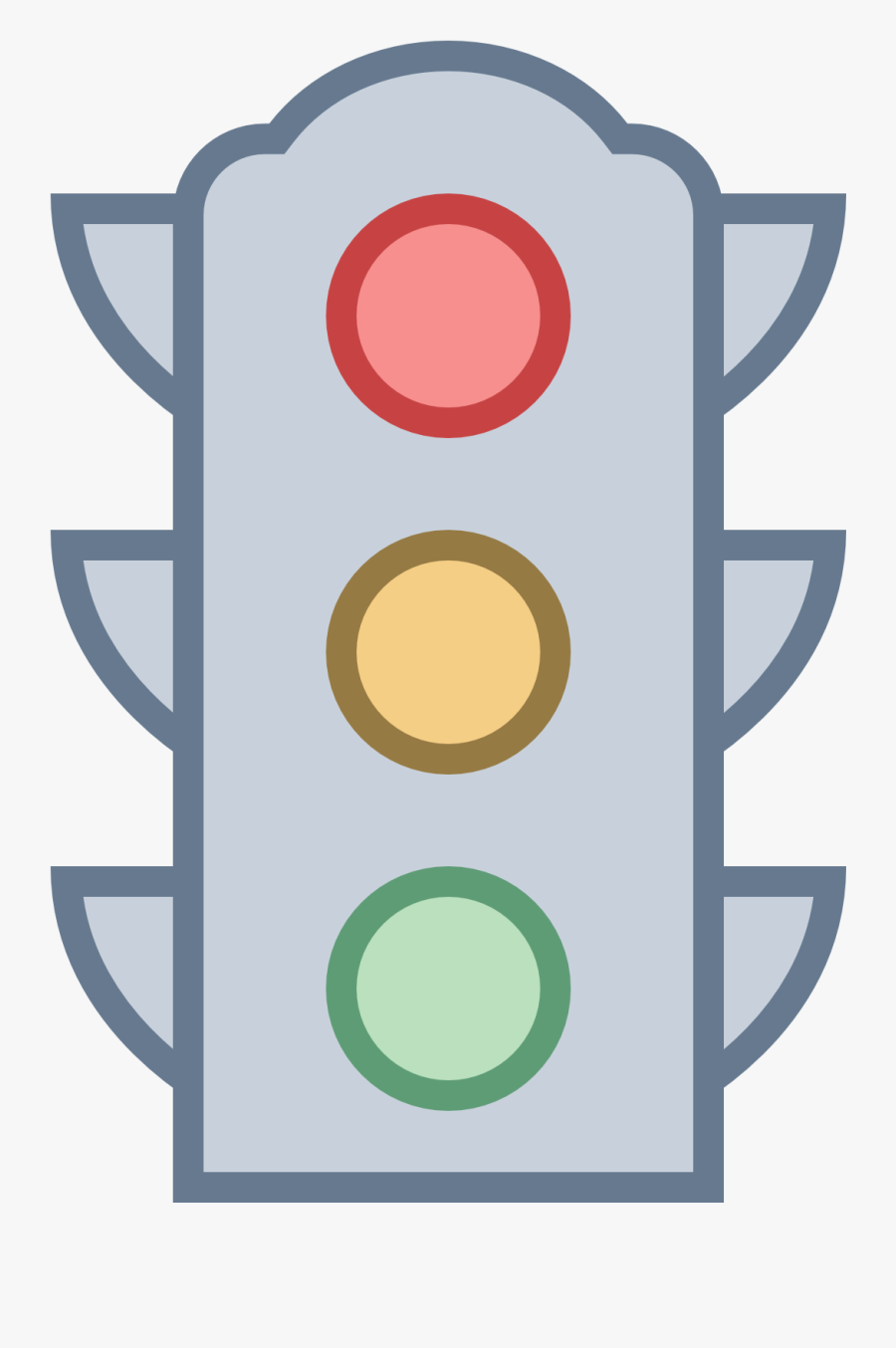 Traffic Icon Png For Kids - Traffic Light, Transparent Clipart