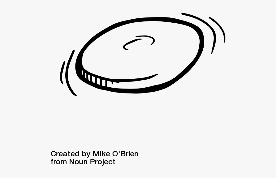 Colouring In Picture Frisbee, Transparent Clipart