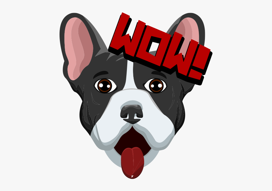 French Bulldog Messages Sticker-8, Transparent Clipart