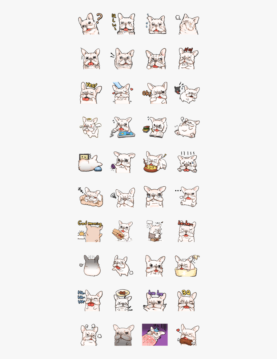 French Bulldog Nunu Ver - Cartoon, Transparent Clipart