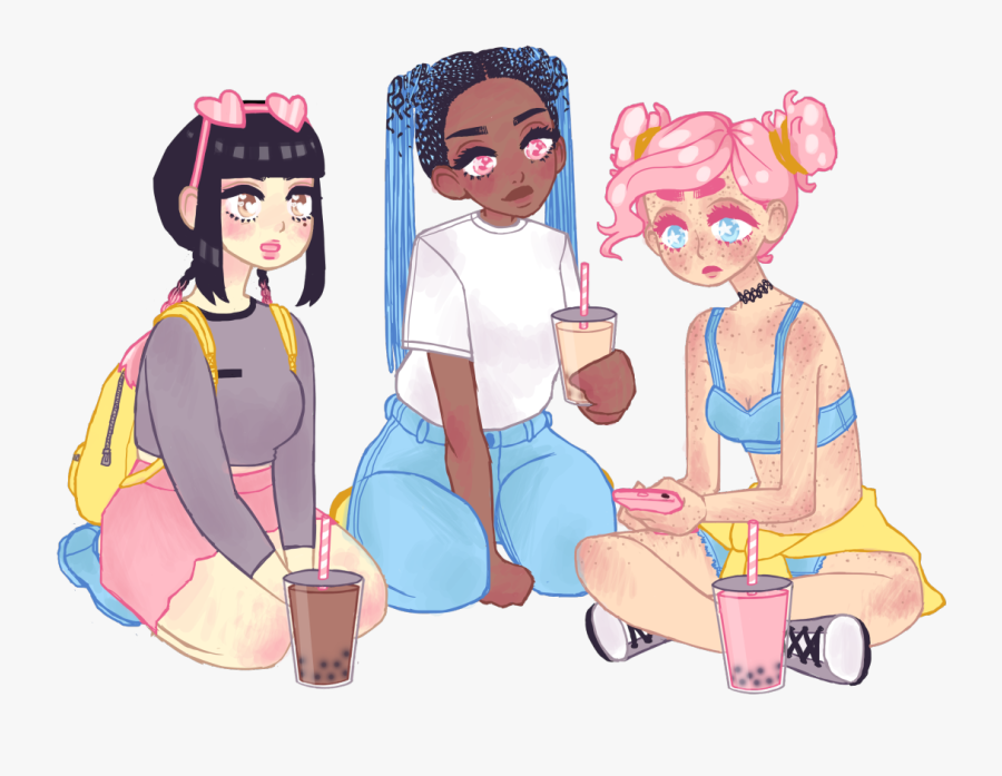 “ Will I Ever Stop Drawing Girls Just Sitting Around - Cartoon, Transparent Clipart