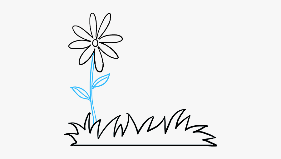 How To Draw Flower Garden - Draw Flowers N Garden, Transparent Clipart