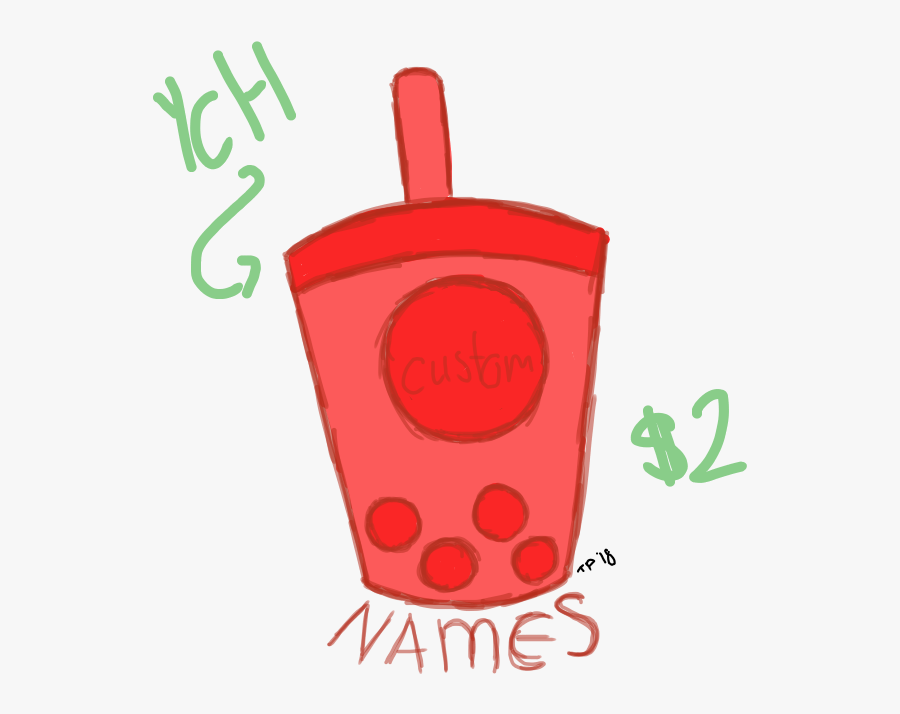 Custom Boba Badges, Transparent Clipart