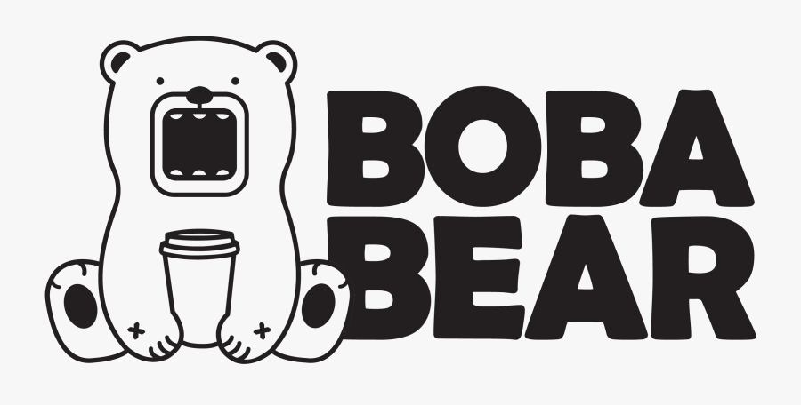 Boba Bear - Cartoon, Transparent Clipart
