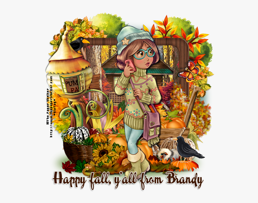 Happy Fall, Y"all From Brandy Soau - Cartoon, Transparent Clipart