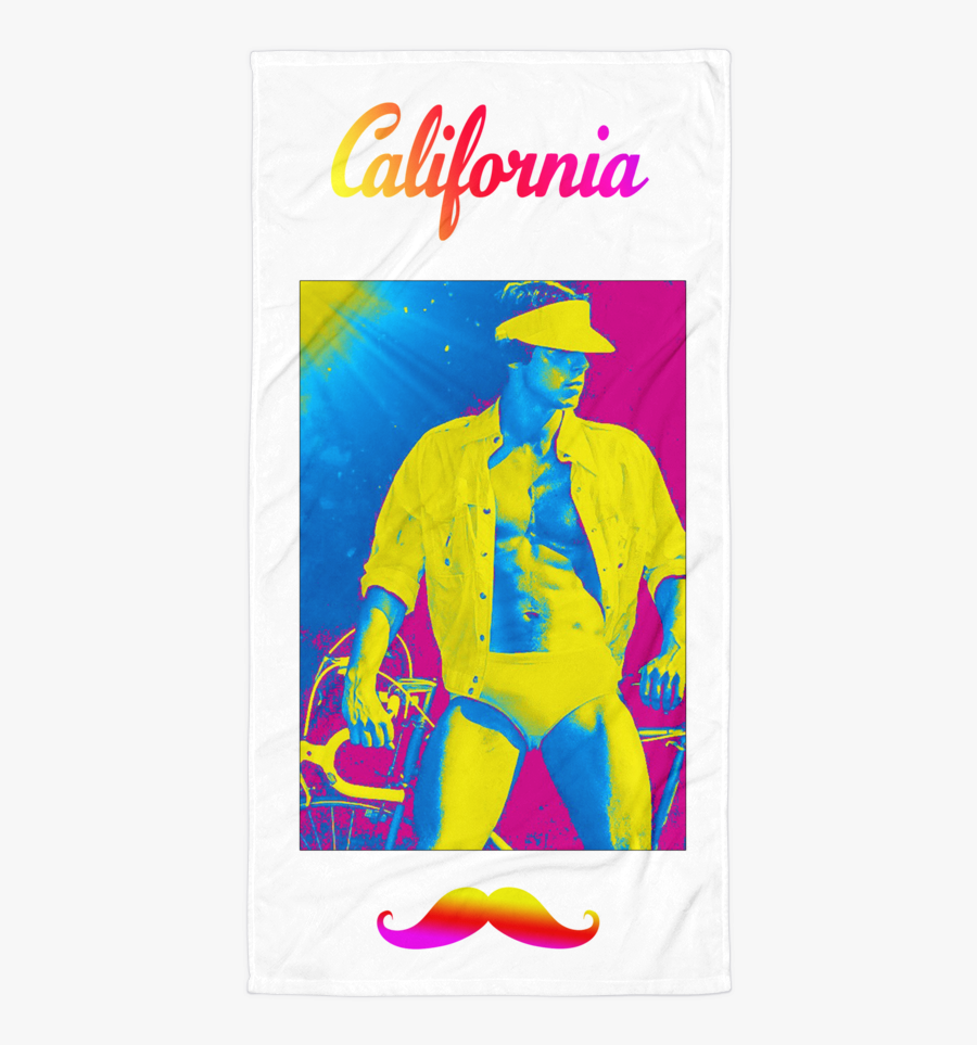 California Biker Beach Towel - University Of California Berkeley Mascot, Transparent Clipart