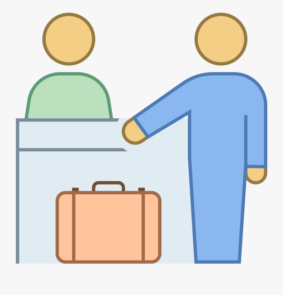 Front Desk Icons Download - Accoglienza Icona, Transparent Clipart