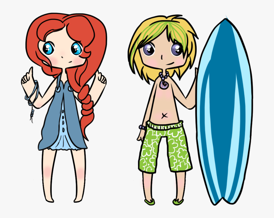 Hawaii Cartoon Surfer Girl Clip Art Cartoon , Free Transparent Clipart ClipartKey