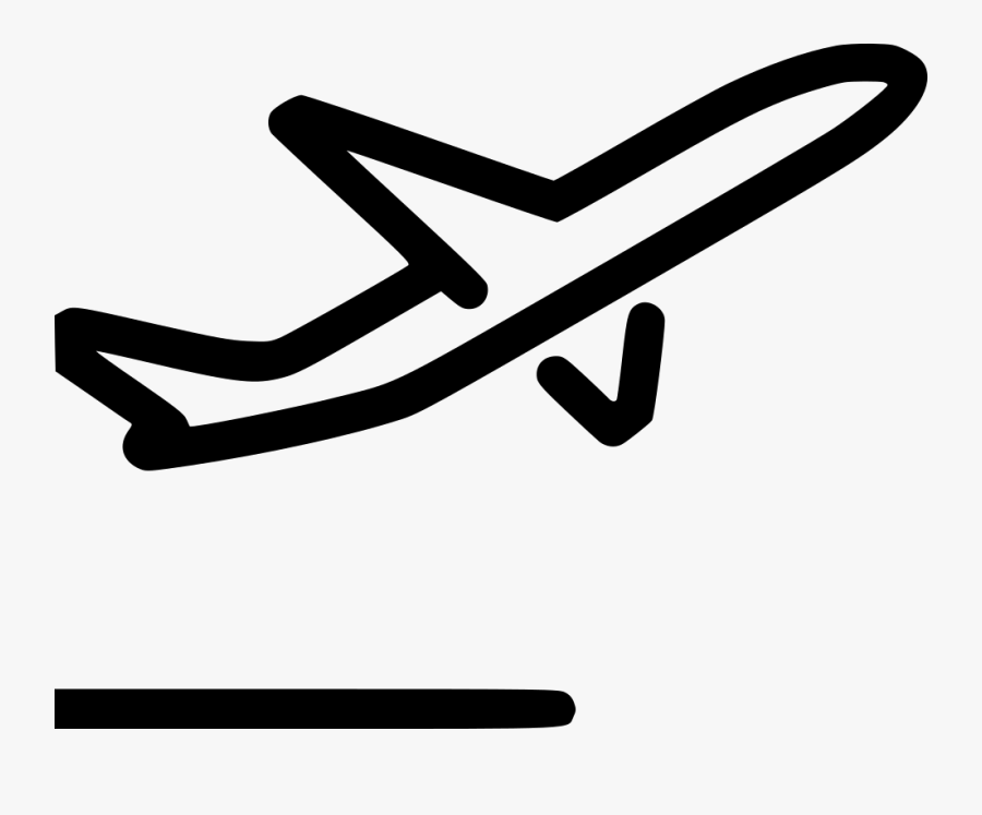 Clipart Airplane Departure - Airplane Png Icon, Transparent Clipart