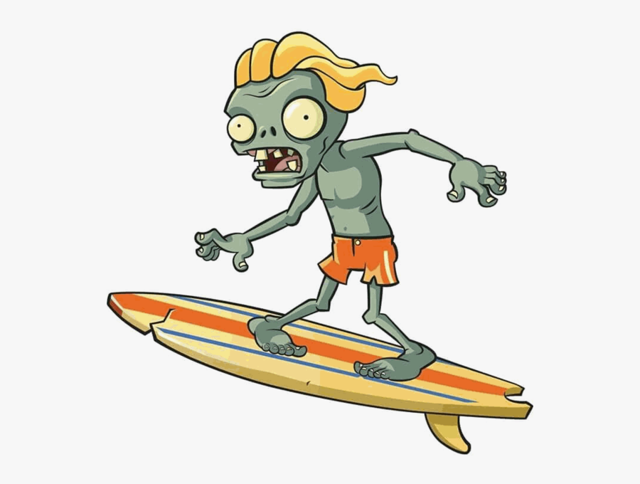Pvz 2 Surfer Zombie, Transparent Clipart