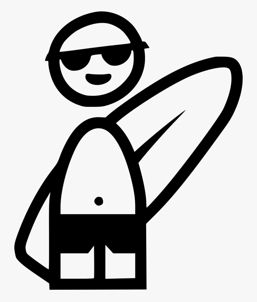 Surfer - Icon Surfer, Transparent Clipart
