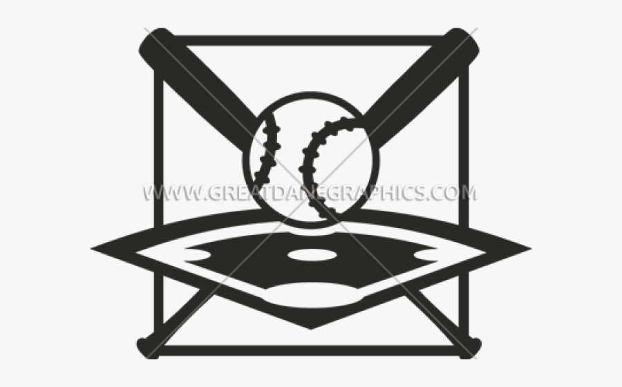 Black And White Baseball Diamond - Baseball Ball, Transparent Clipart