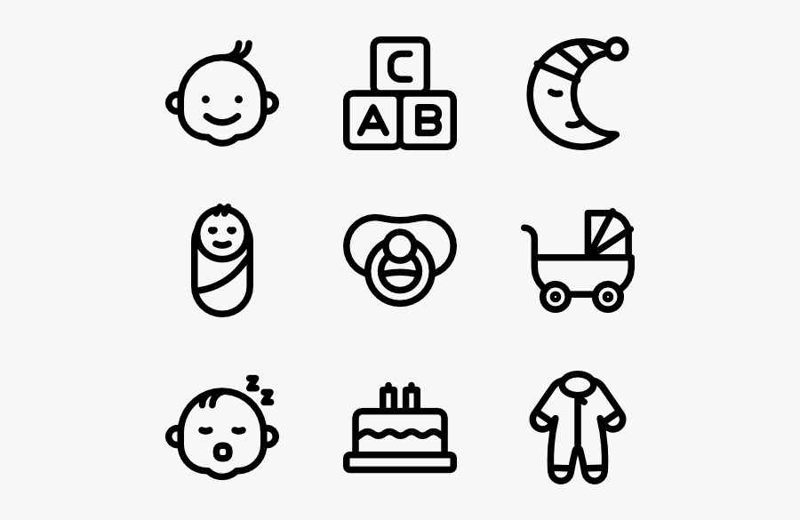Baby - Contact Icons, Transparent Clipart