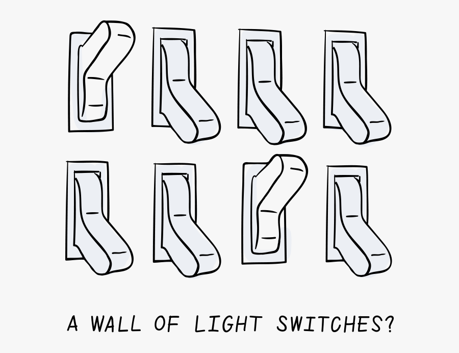 Light Switch Pixel Art, Transparent Clipart