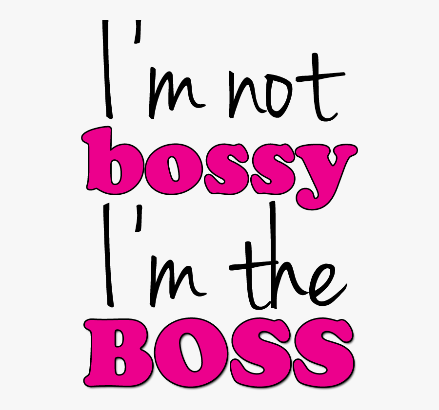 Banbossy Cuddles Chaos Im The - I M The Boss Logo Pink, Transparent Clipart