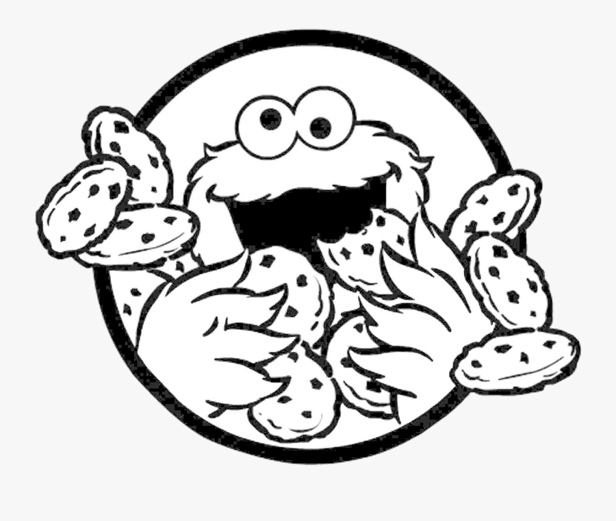 Cookie Monster Clipart X Transparent Png - Cookie Monster Colouring Pages, Transparent Clipart