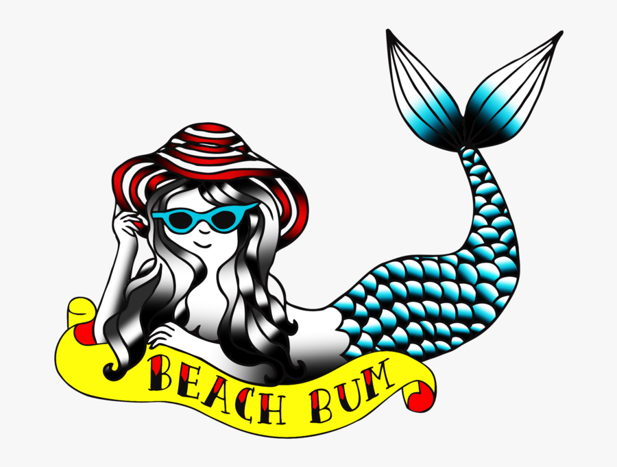Transparent Mermaid Png - Illustration, Transparent Clipart
