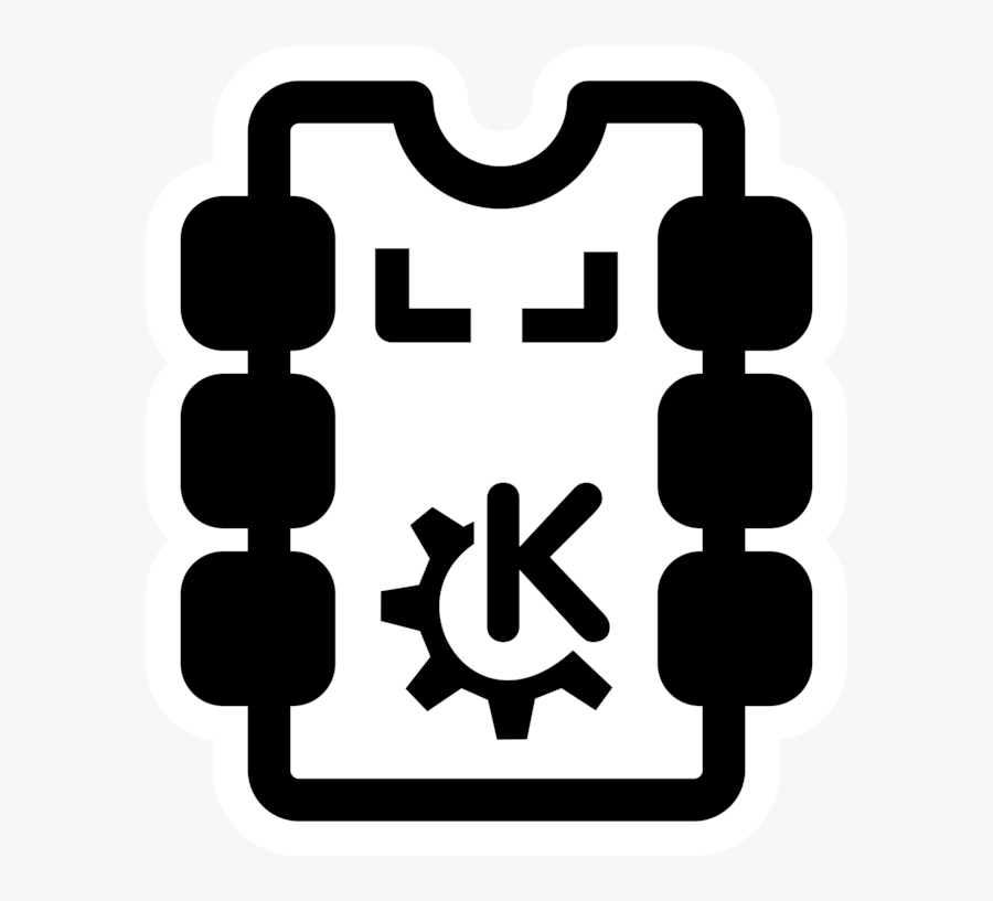 Symbol,line,black And White - Gear, Transparent Clipart