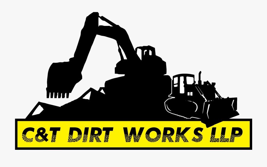 C&t Dirt Works Llp - Backhoe Logo, Transparent Clipart