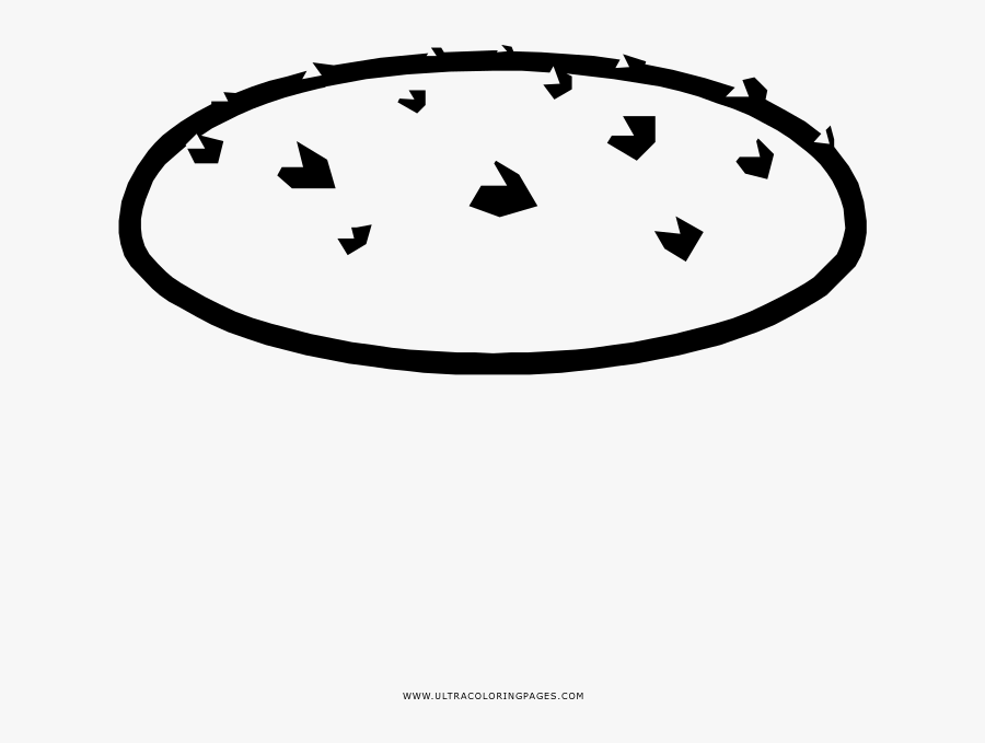 Cookie Coloring Page - Circle, Transparent Clipart