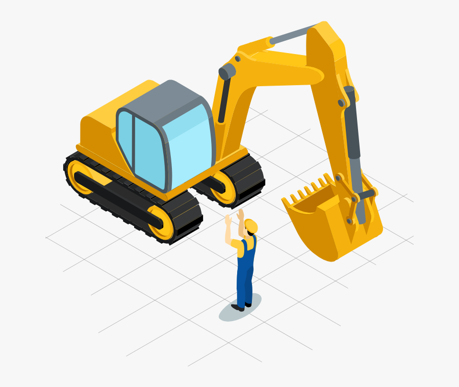 Bulldozer, Transparent Clipart