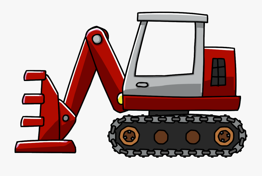 Feller Buncher - Super Scribblenauts Construction Vehicles, Transparent Clipart