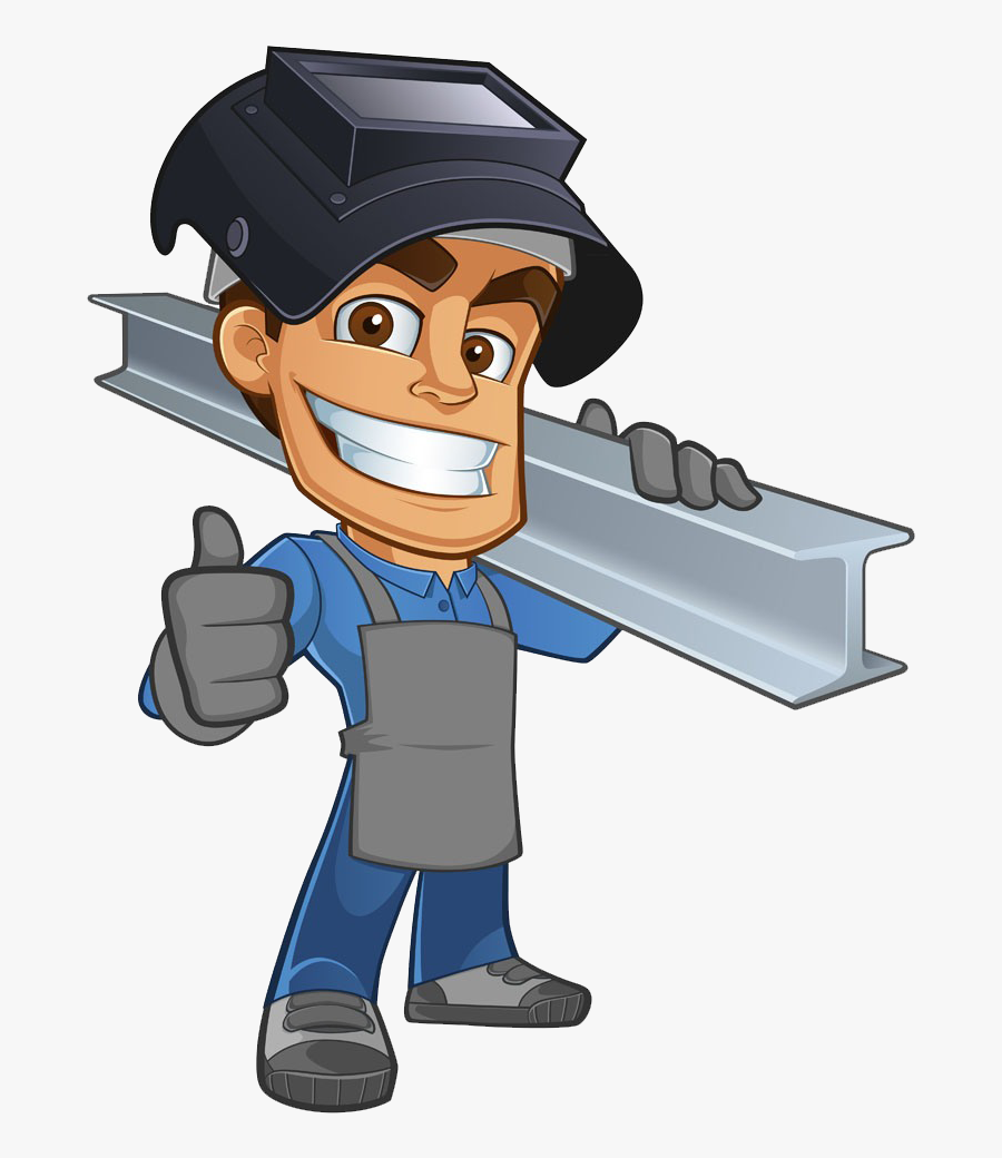 Trabajos De Soldadura Metal Illustration A Man - Welding Cartoon Png, Transparent Clipart